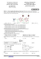 Đề thi Học kì 2 Công nghệ 12 năm 2025-2026 trường THPT Xuyên Mộc (TP Hồ Chí Minh)